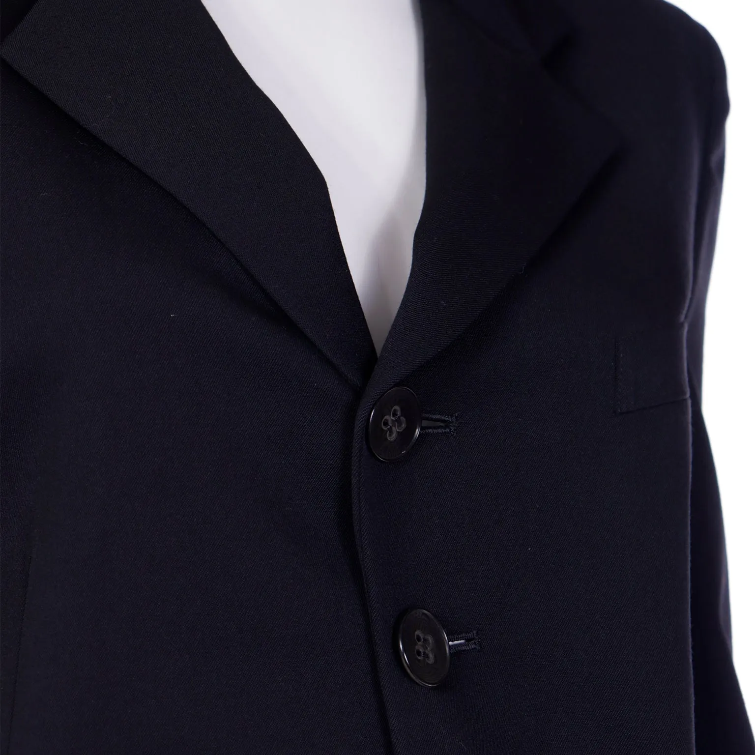 1992 Comme des Garcons Long Black Vintage Blazer Jacket