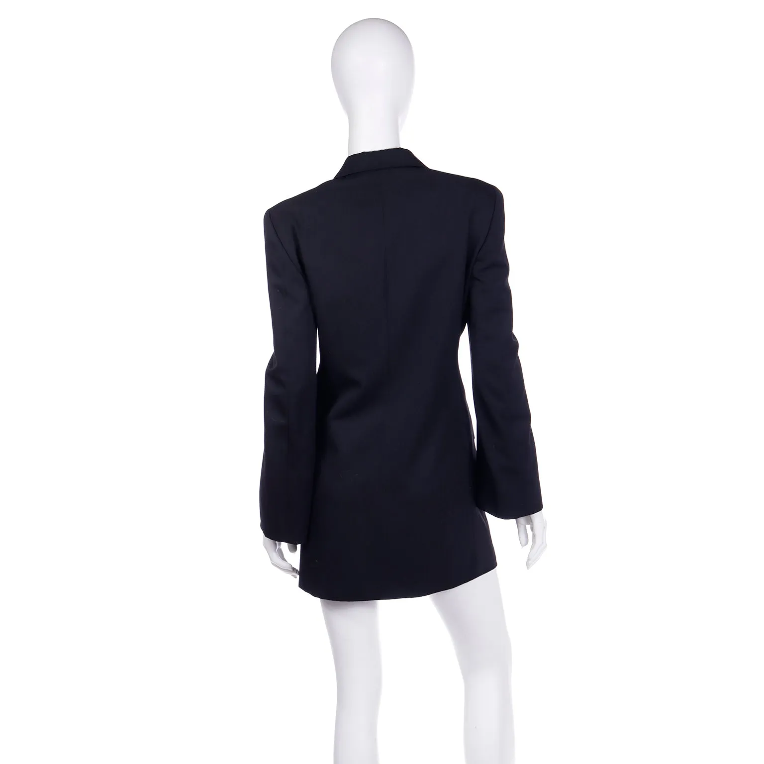 1992 Comme des Garcons Long Black Vintage Blazer Jacket