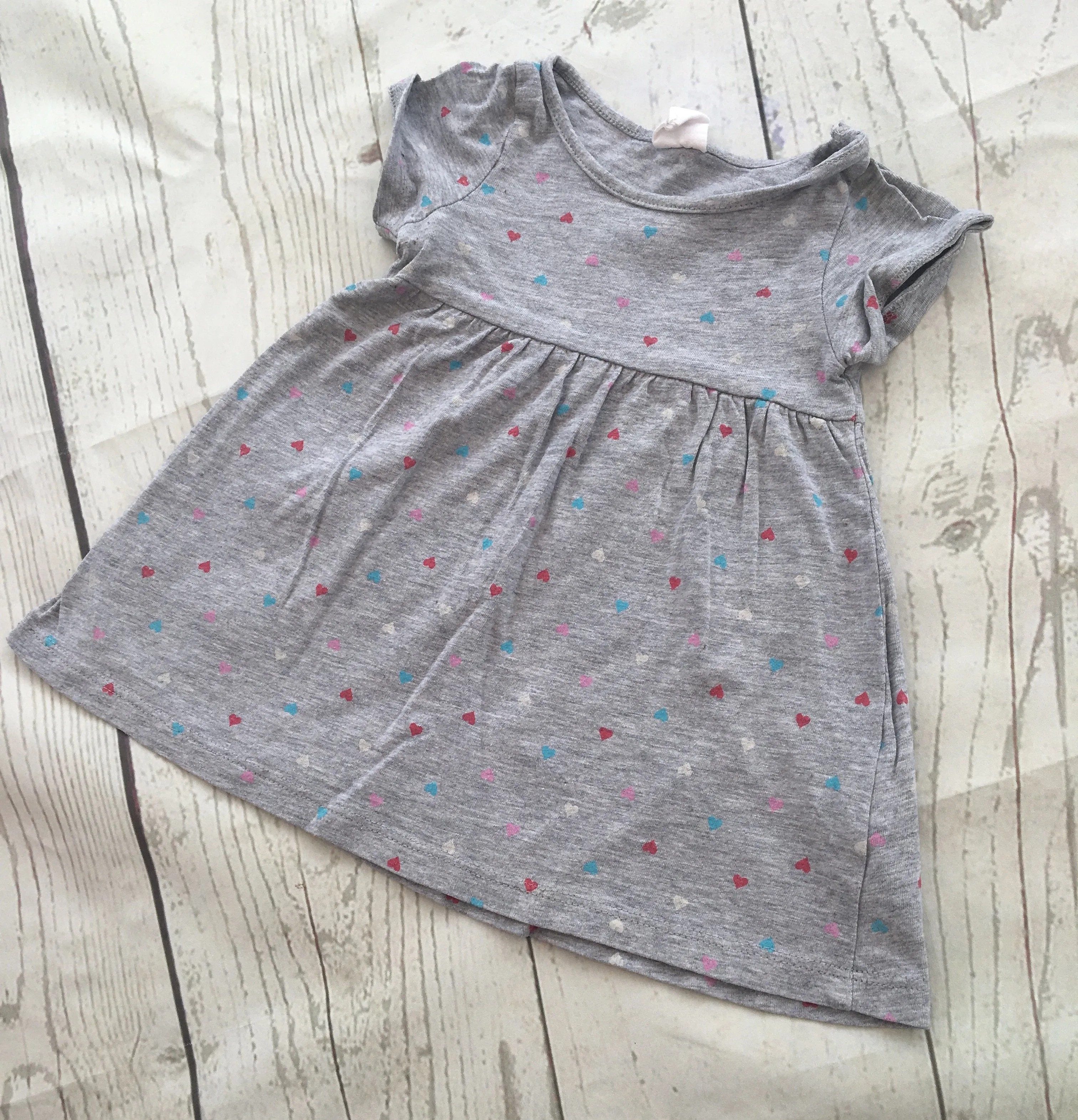 4-6 Months Heart Print Tunic Dress