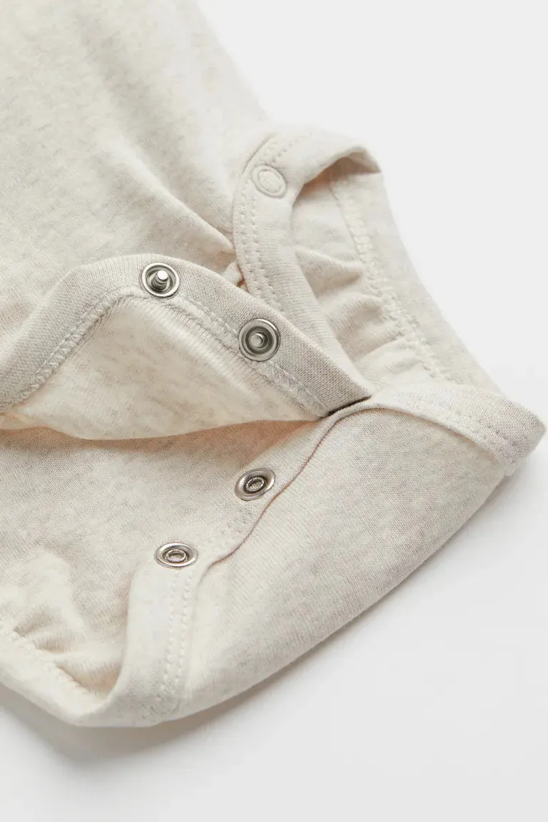 5 H&M wrap bodysuits, beige/natural white