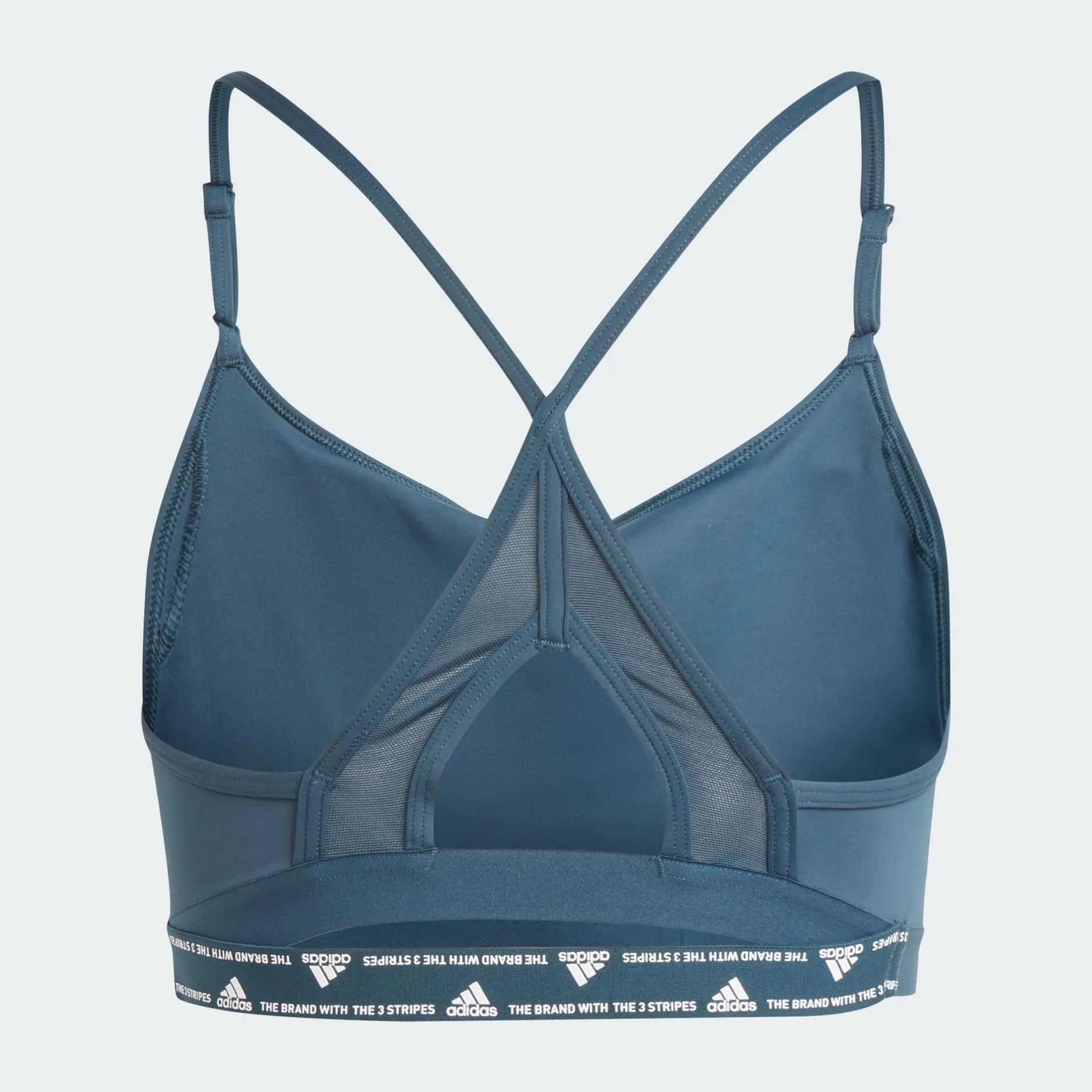 ADIDAS AEROREACT TRAINING LIGHT-SUPPORT BRA - TURQUOISE