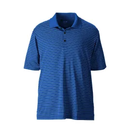 adidas Golf Men's ClimaLite Blue/White Pencil Stripe S/S Polo