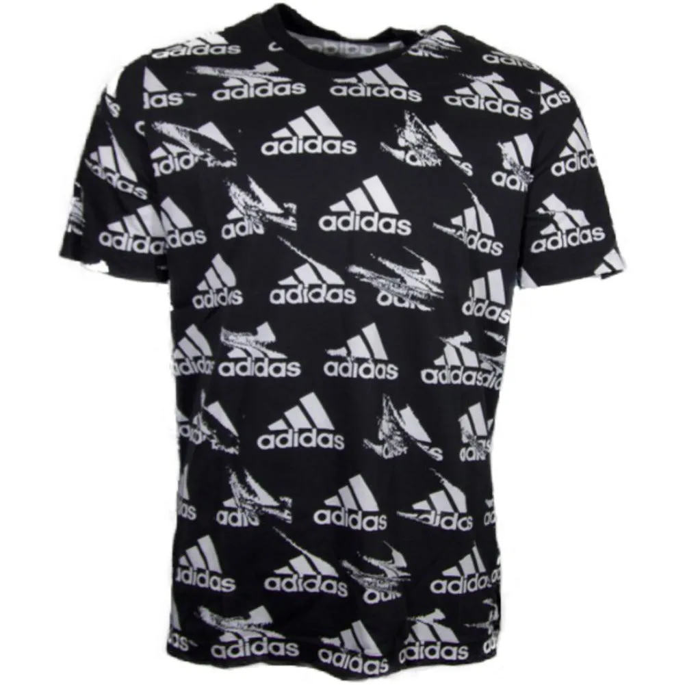 Adidas Men's T-Shirt Brandlove Essentials Short Sleeve Athletic Crew Neck Tee