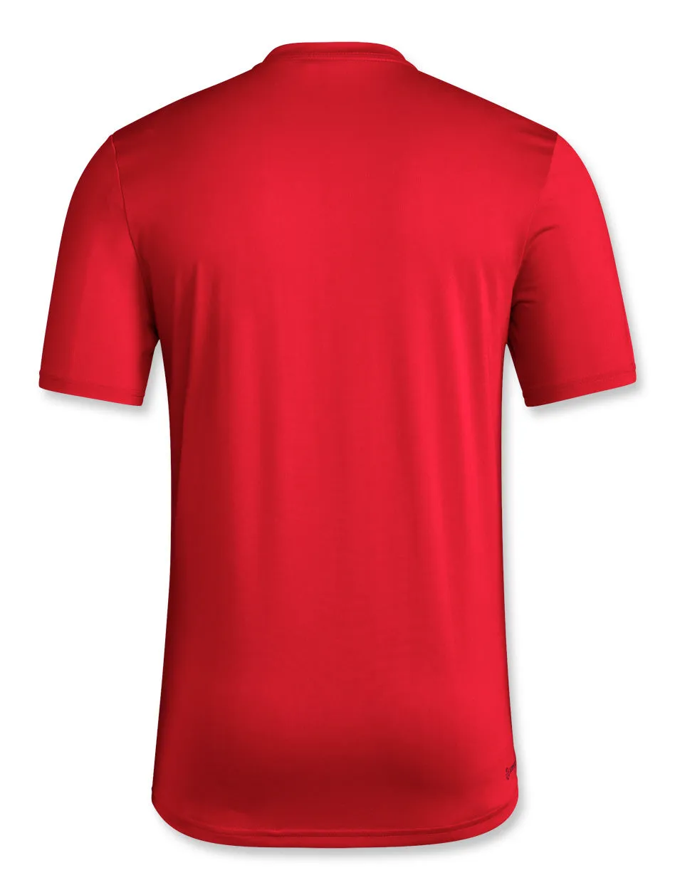 Adidas Texas Tech "Locker Double T Logo" 2024 Short Sleeve T-Shirt