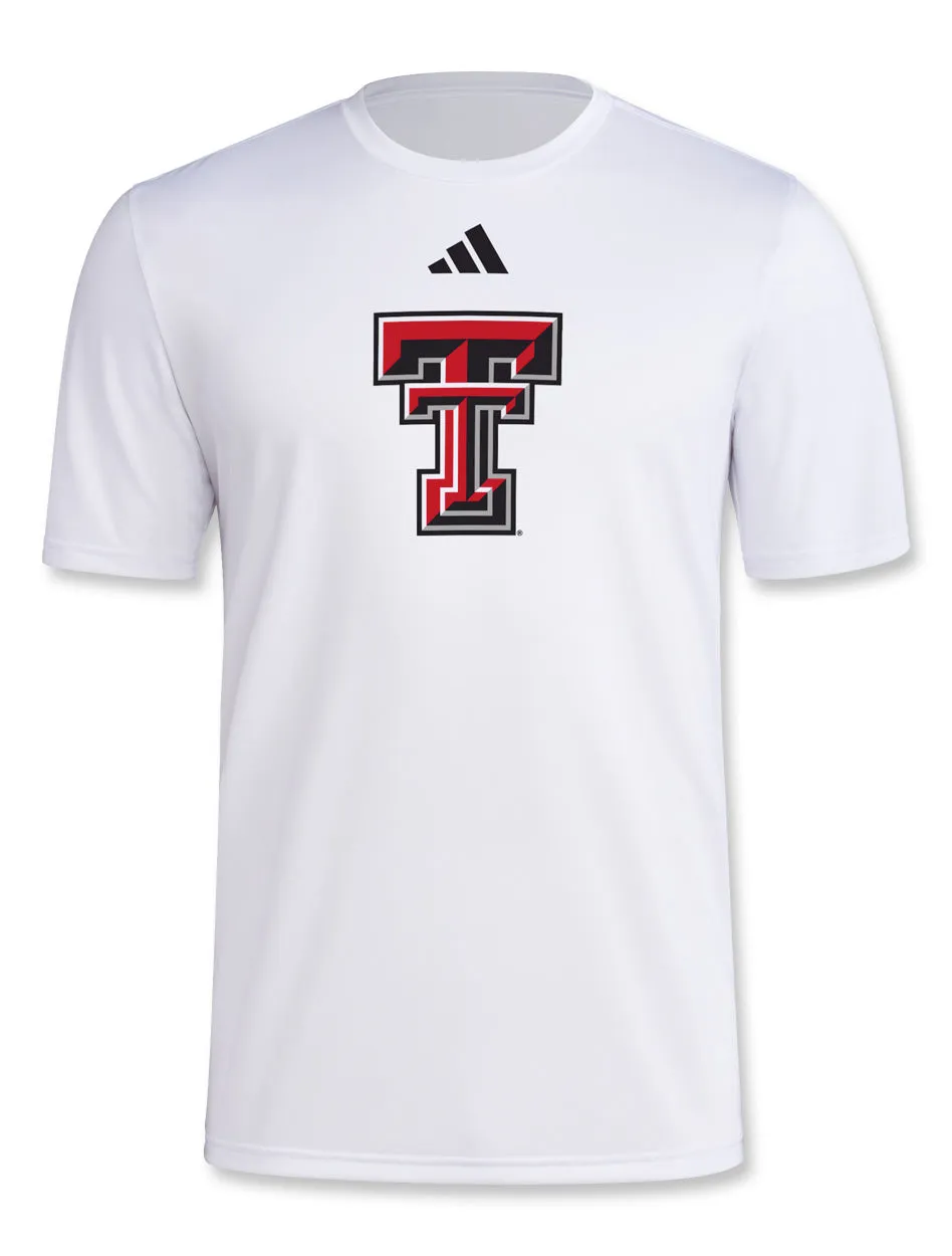 Adidas Texas Tech "Locker Double T Logo" 2024 Short Sleeve T-Shirt