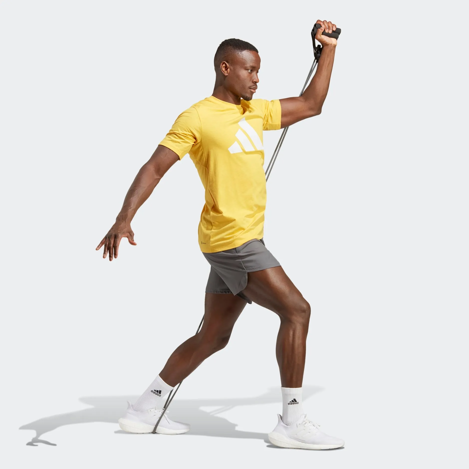 ADIDAS TRAIN ESSENTIALS FEELREADY LOGO TRAINING T-SHIRT - IC1221
