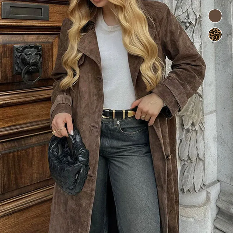 Black Friday Sale:50% OFFWomen's Warm and Comfortable Waist-Tied Long Coatfree shipping 