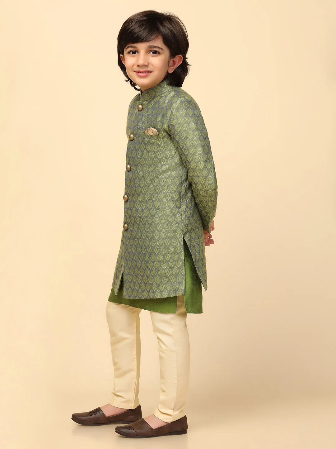 Boys Green Only Indowestern