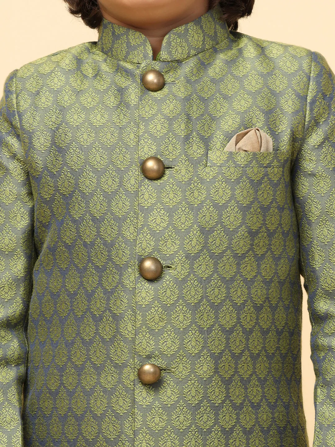 Boys Green Only Indowestern