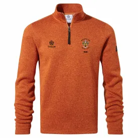 Brighouse Town FC Mens - Pearson 1/4 Zip Fleece Dark Orange Marl