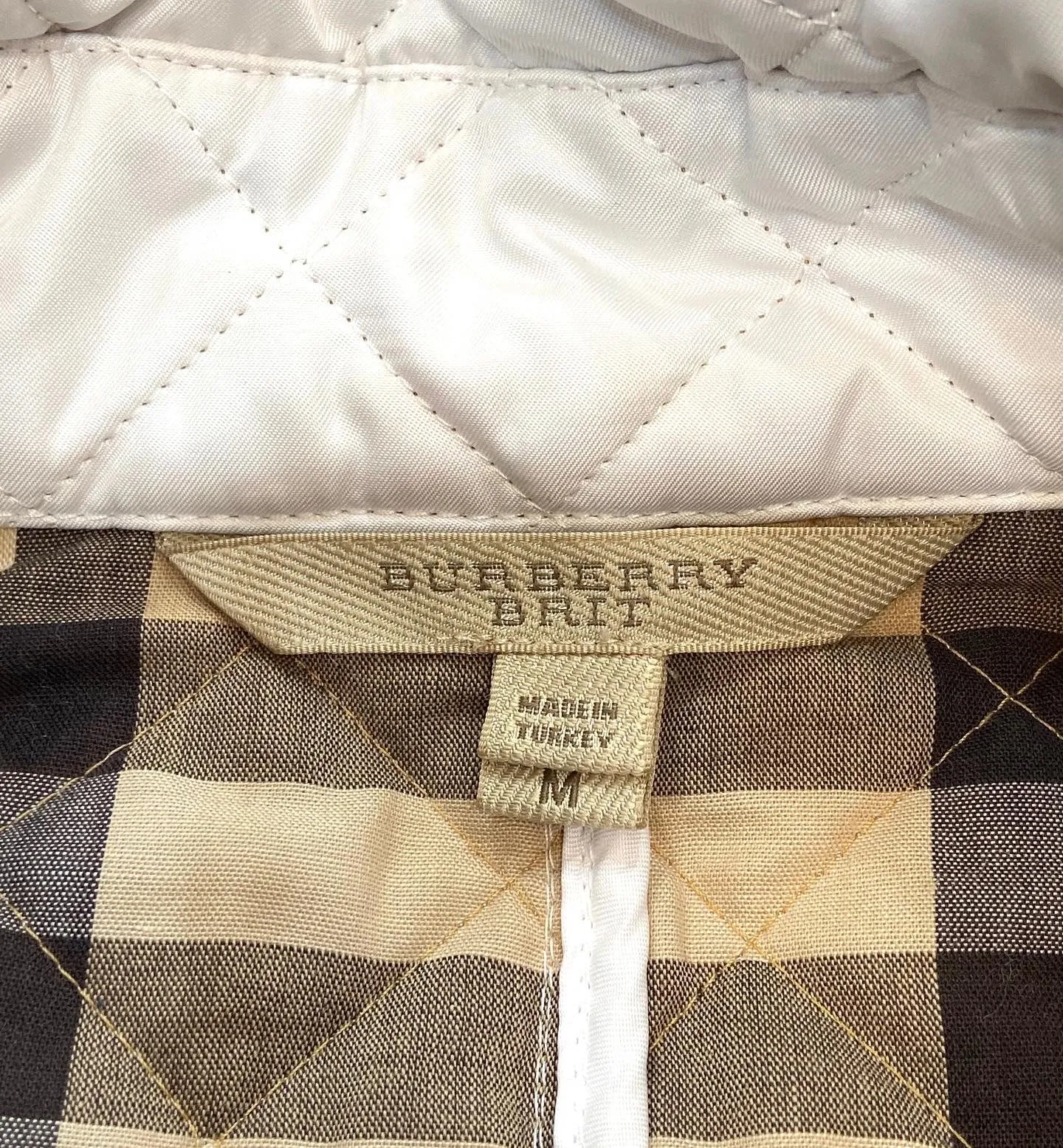 BURBERRY BRIT DIAMOND QUILTED NOVA CHECK JACKET