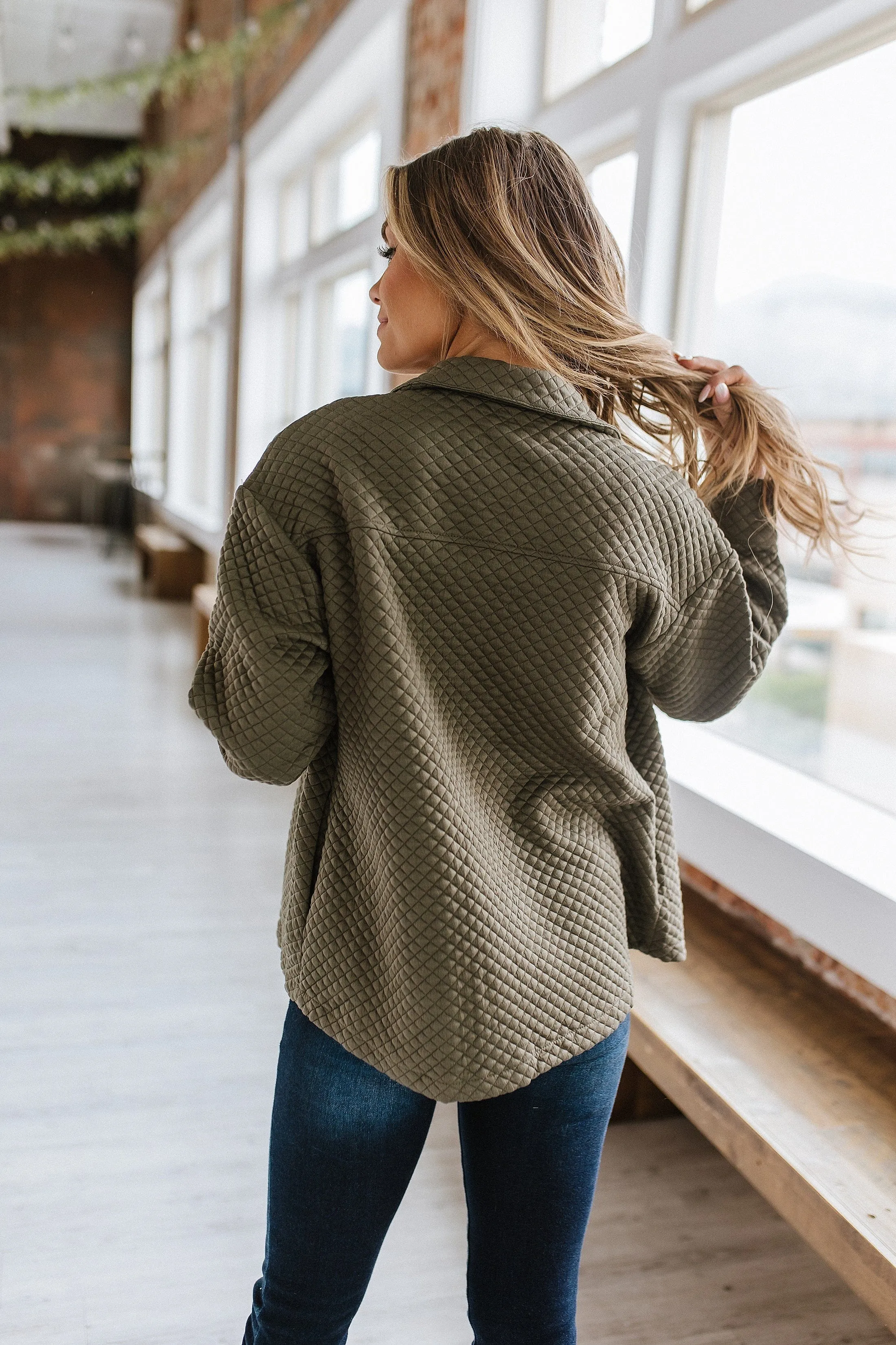 Cameron Quilted Shacket | DROPSHIP