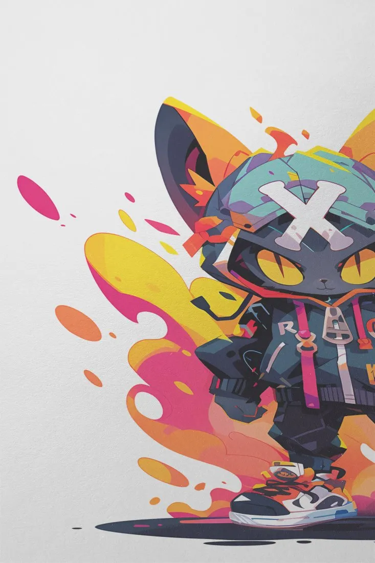 Cartoon Cat Hypebeast Attire