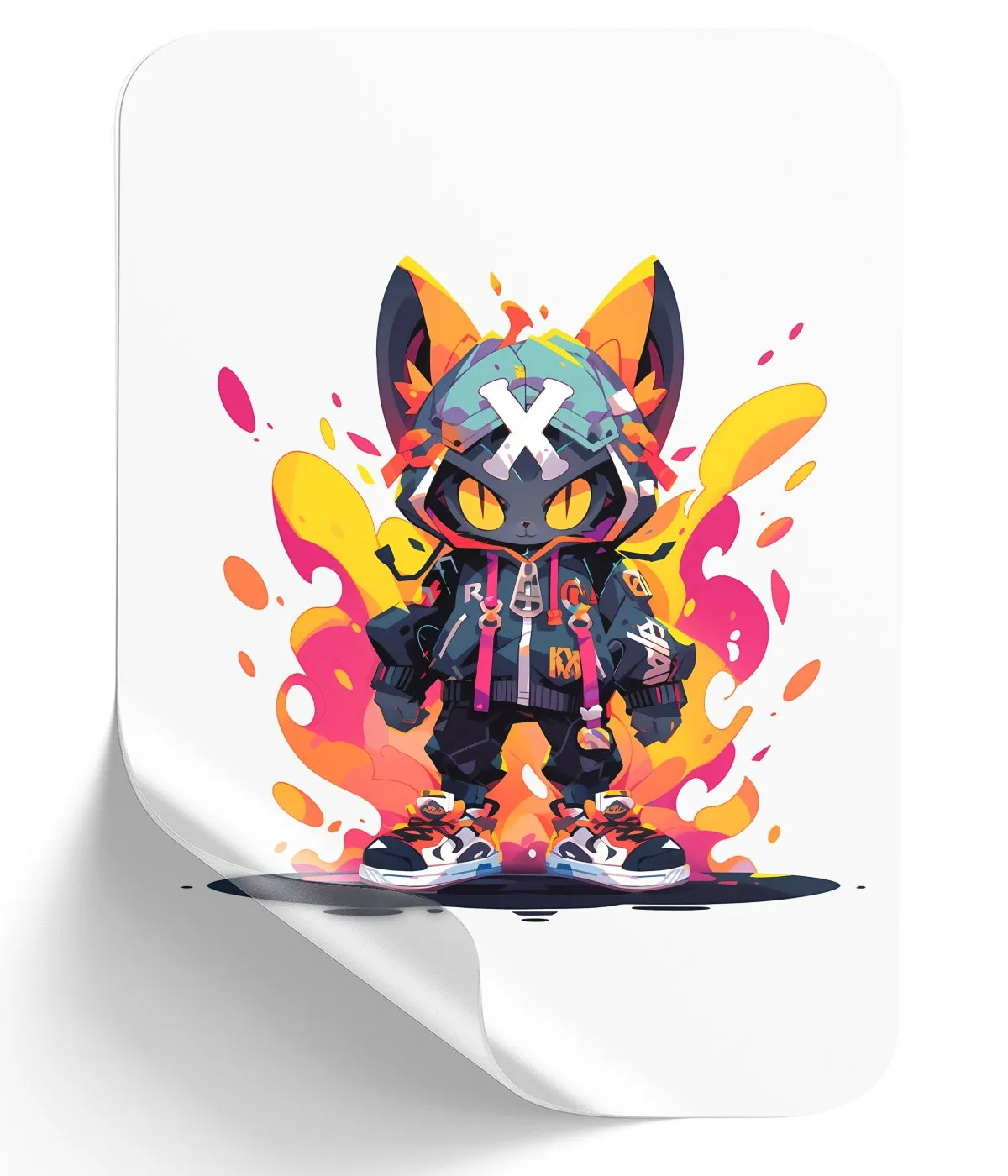 Cartoon Cat Hypebeast Attire