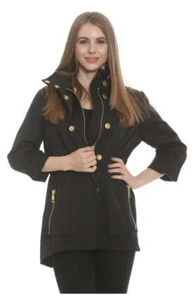 Ciao Milano Tess Water Resistant Jacket - Black