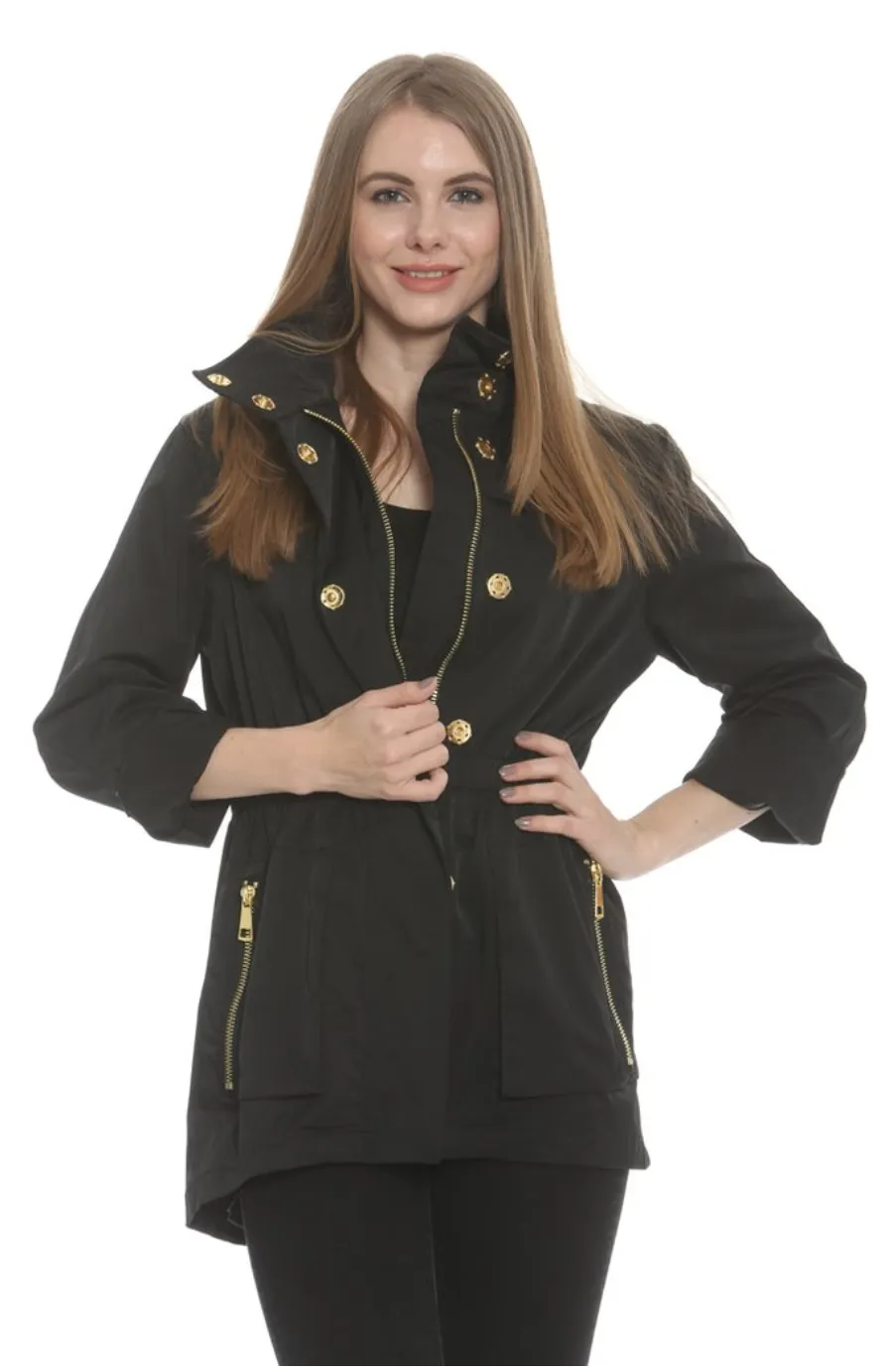Ciao Milano Tess Water Resistant Jacket - Black