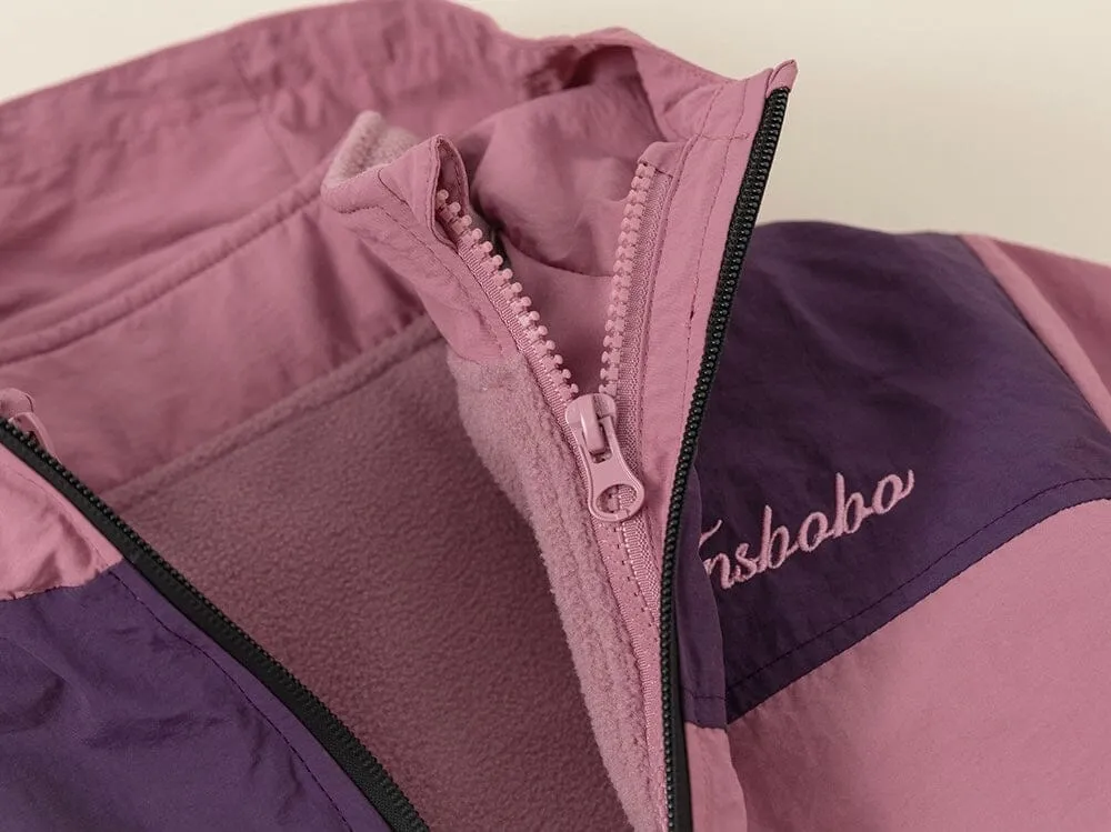 Color Block 3-in-1 Fleece Windproof Jacket