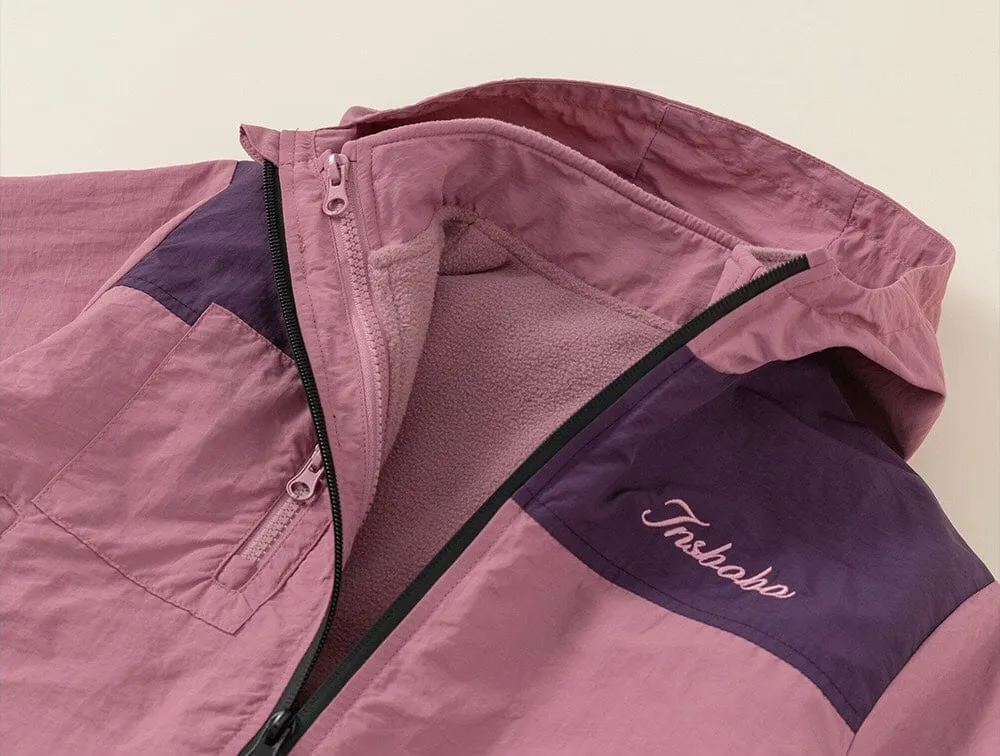 Color Block 3-in-1 Fleece Windproof Jacket
