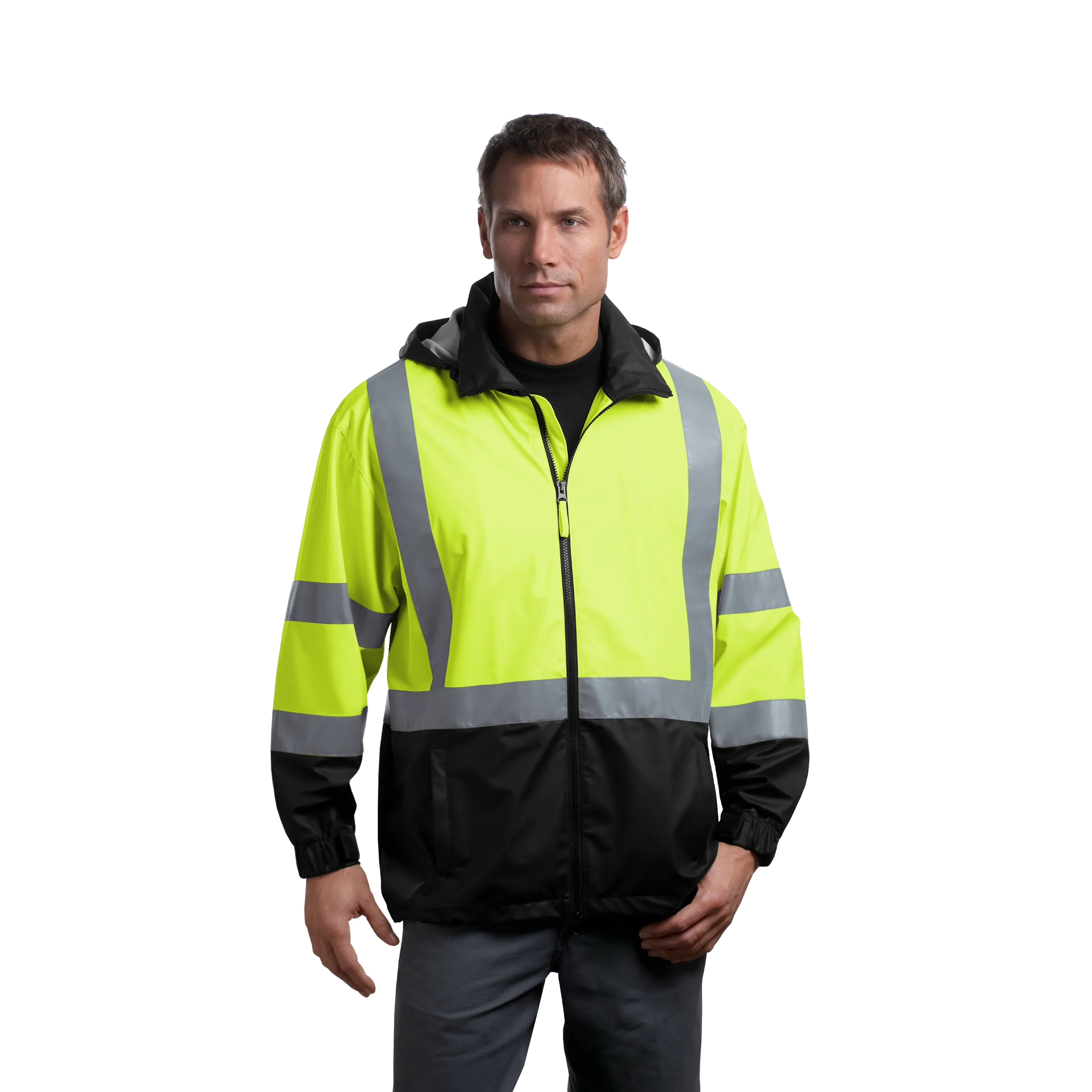 D1972 ANSI 107 Class 3 Safety Windbreaker