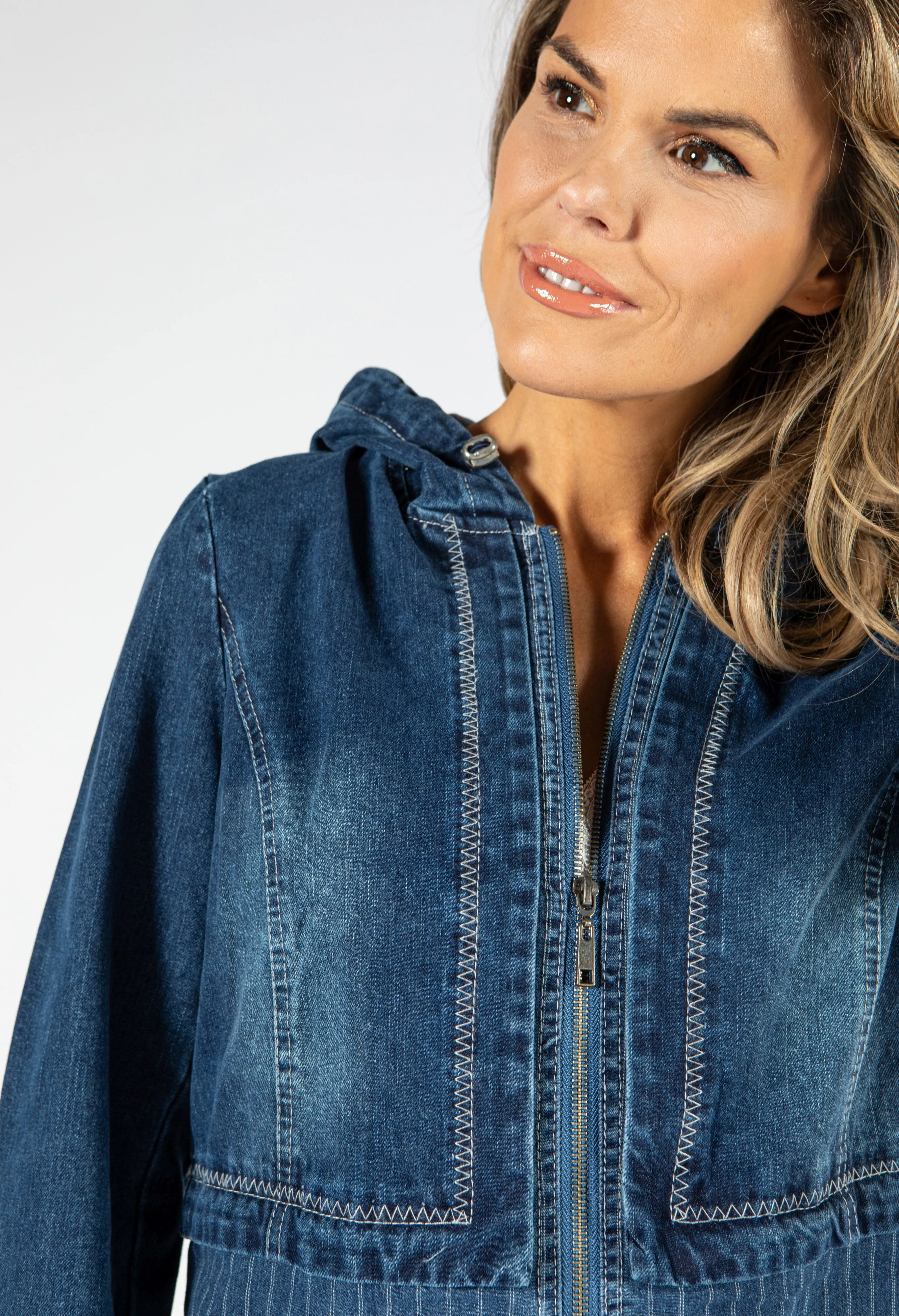 Denim Zip Up Jacket