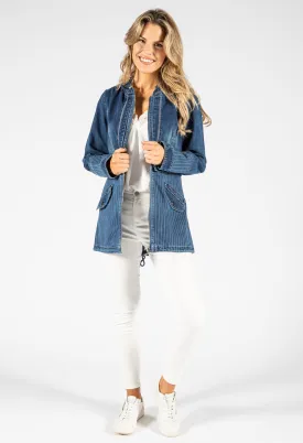 Denim Zip Up Jacket