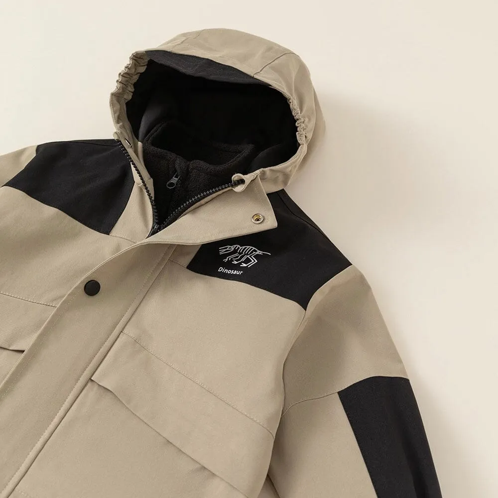 Dinosaur 3-in-1 Fleece Windproof Jacket