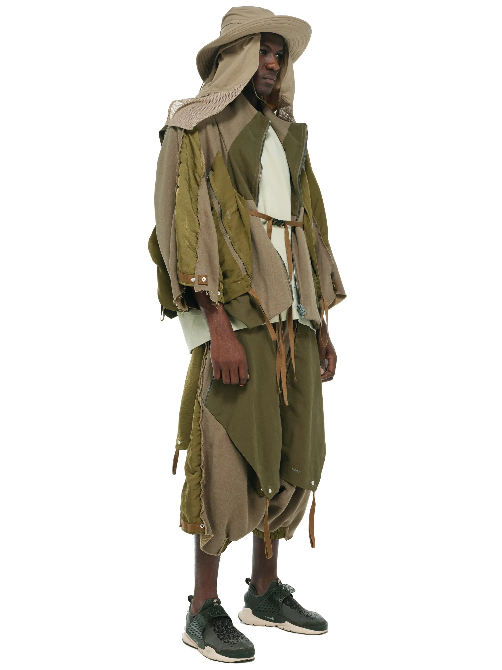 DUNE RAIDERS MULTI LAYERED CROPPED JACKETS/PONCHO