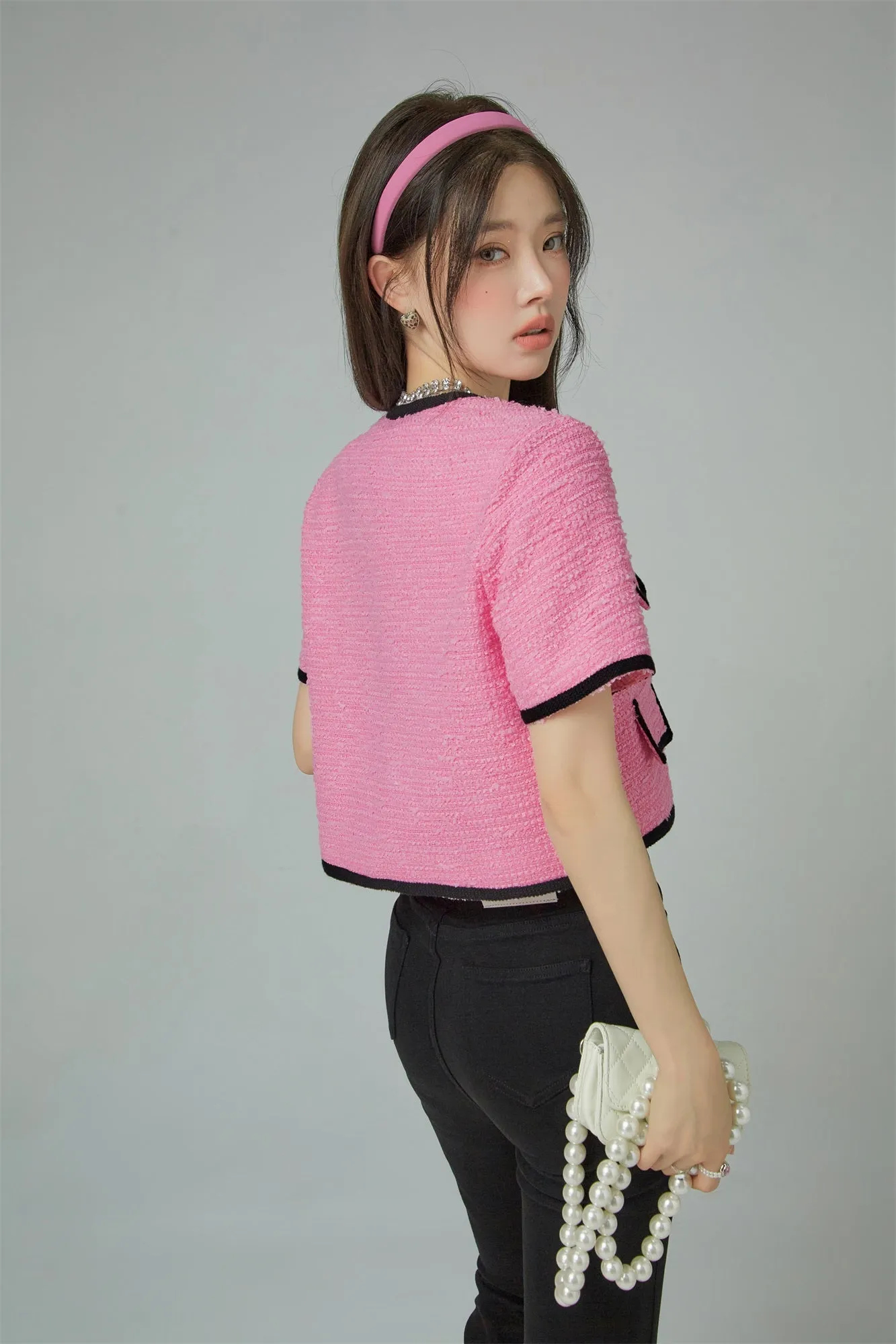 Forever Beautiful Pink Short Outer Jacket