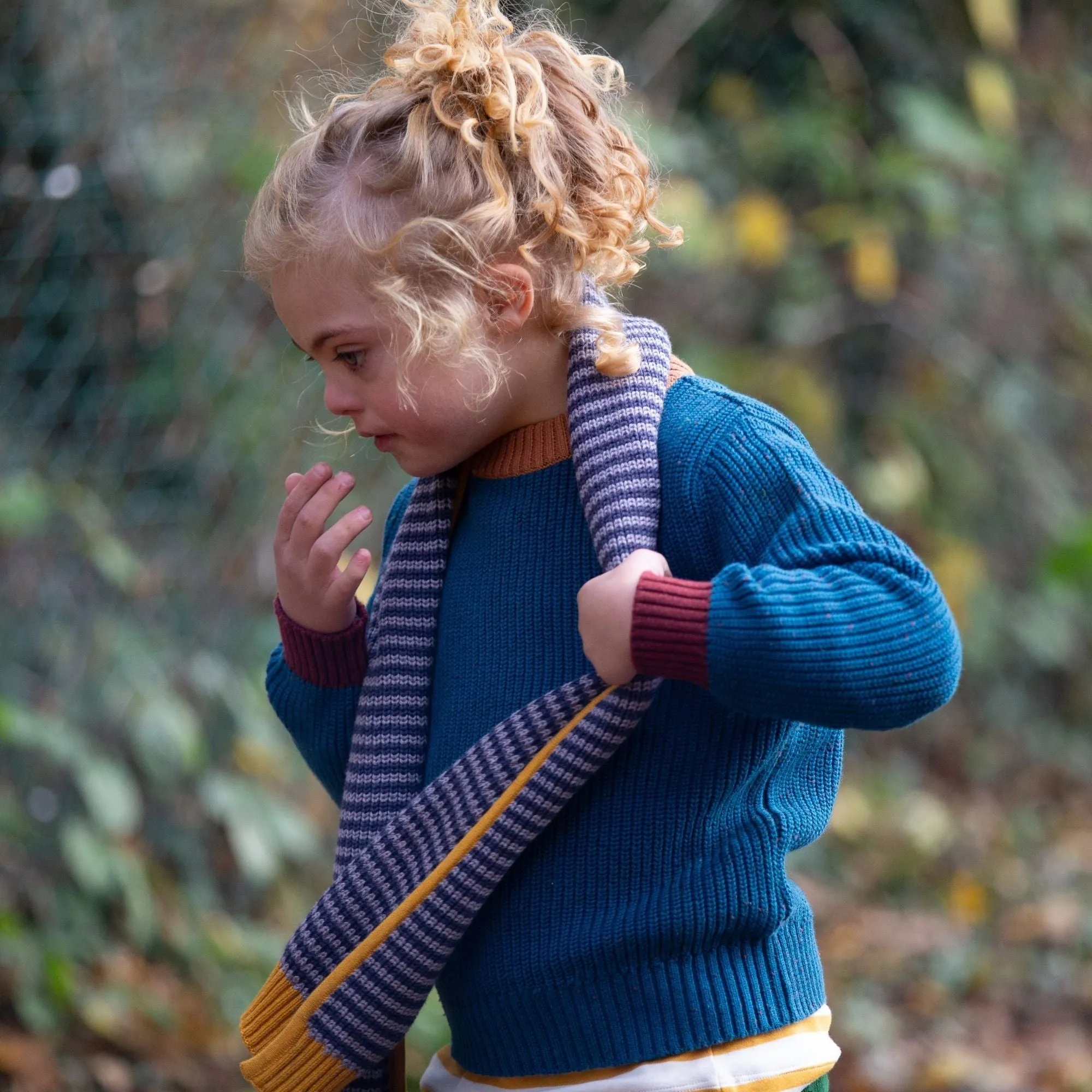From One To Another Teal Snuggly Knitted Jumper