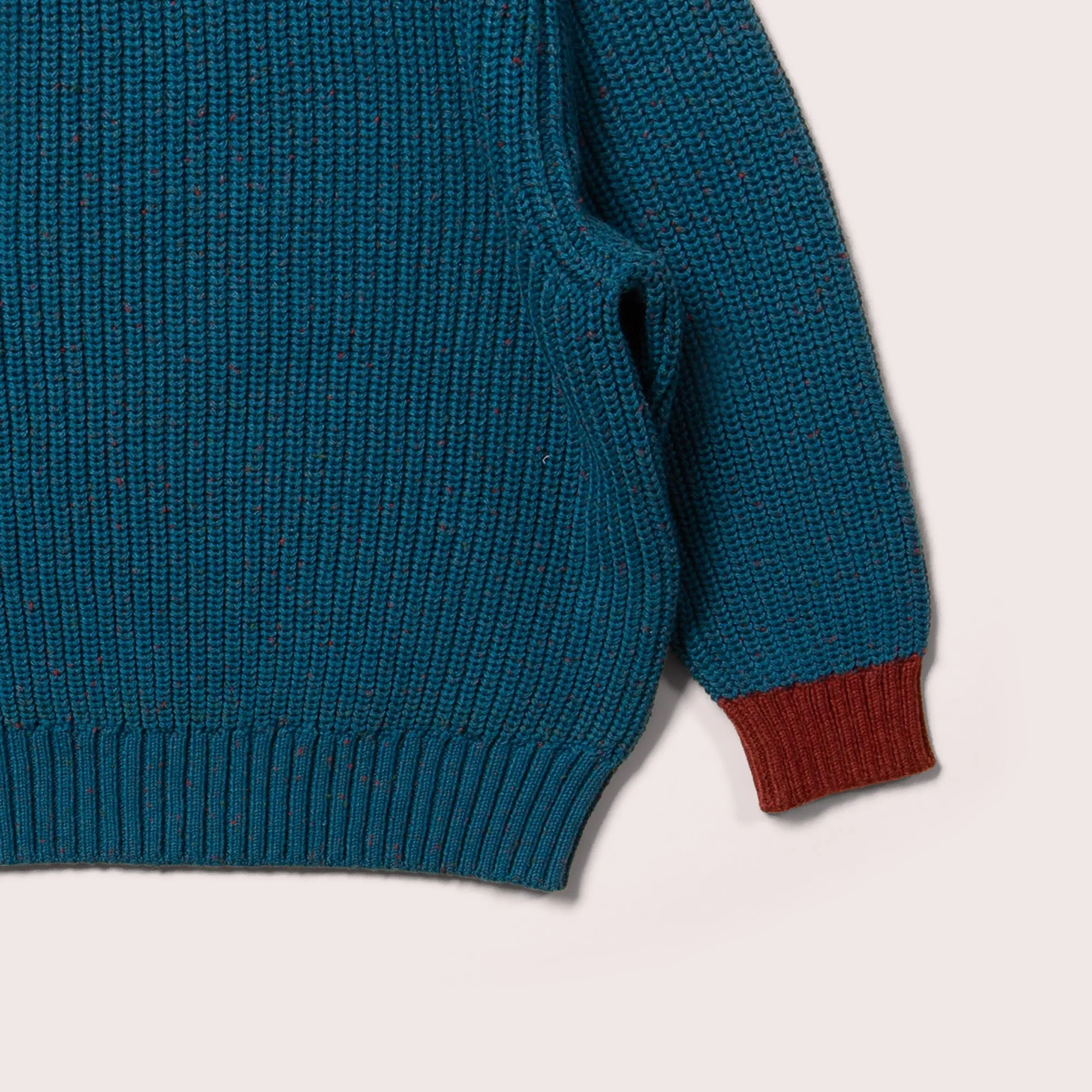 From One To Another Teal Snuggly Knitted Jumper