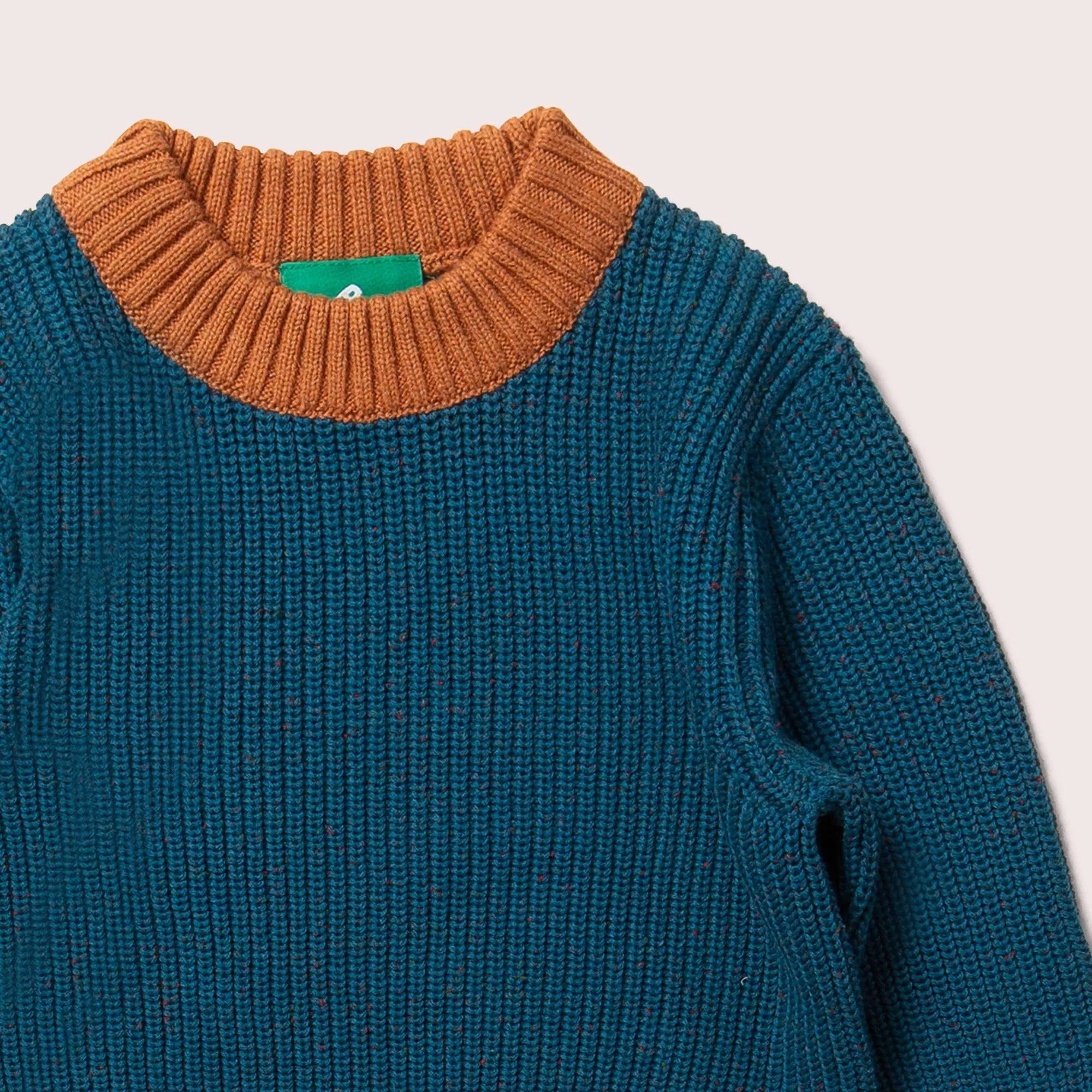 From One To Another Teal Snuggly Knitted Jumper