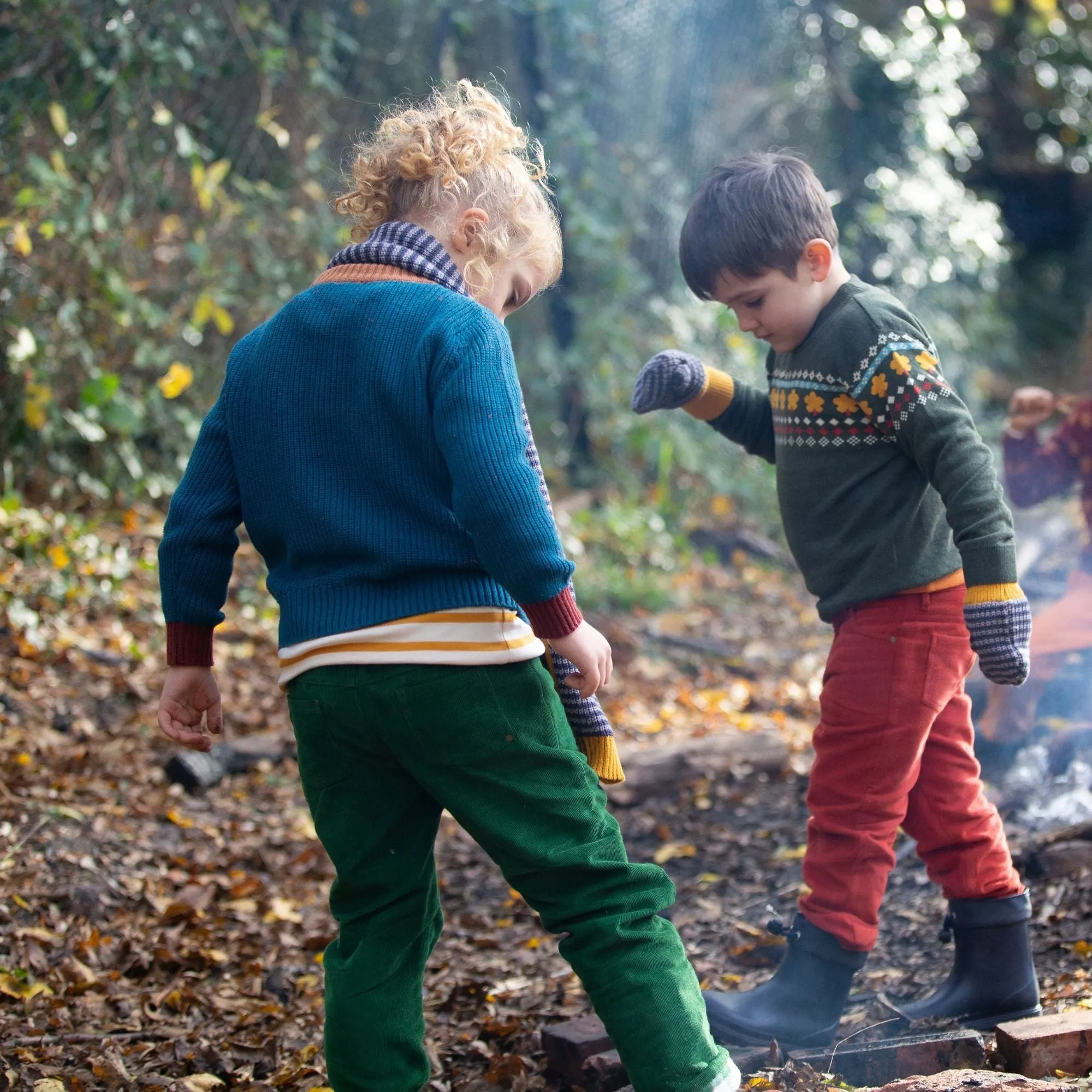 From One To Another Teal Snuggly Knitted Jumper