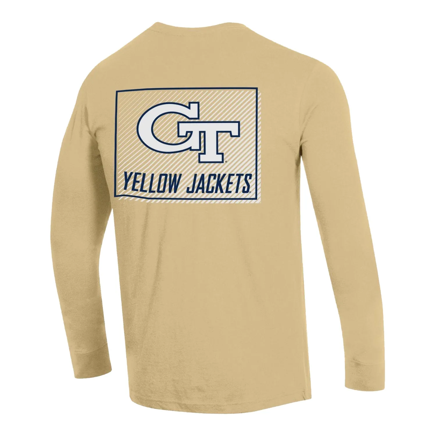 Georgia Tech Yellow Jackets Triple Hit Long Sleeve Gold T-Shirt