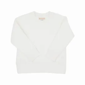 Girls Cassidy Comfy Crewneck - Quilted Palmetto Pearl - FINAL SALE