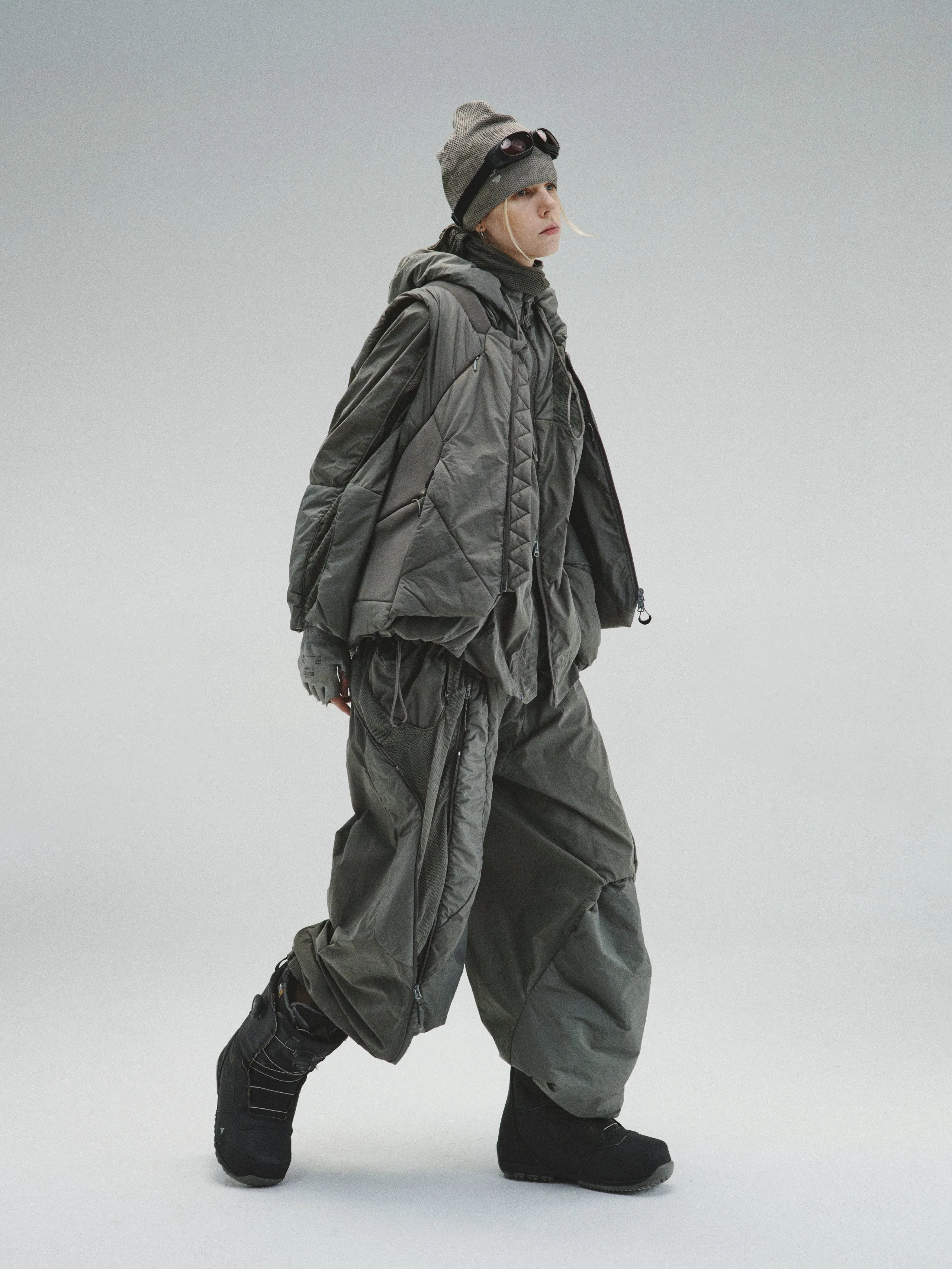GOB / A5_06 - Dual-Module Bionic Domeback DWR-Coated Padded Jacket [Modular Two-Piece Set]