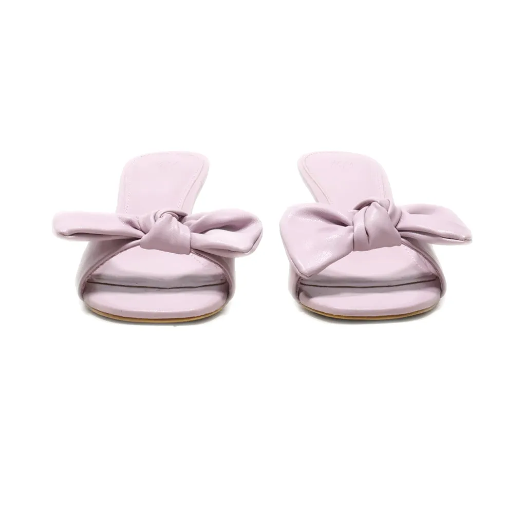 H&M Kitten Heels Leather Pink Colour For Women