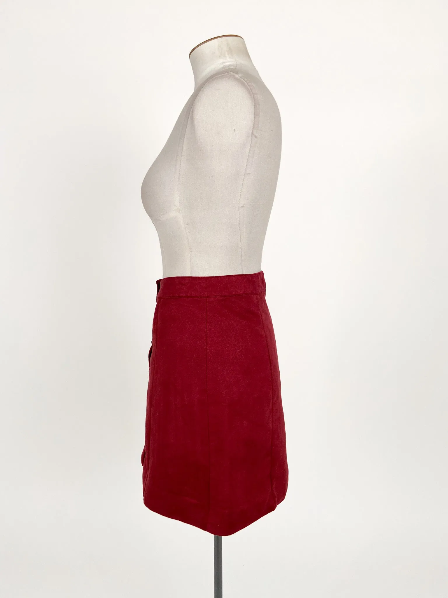 H&M | Red Casual Skirt | Size 10