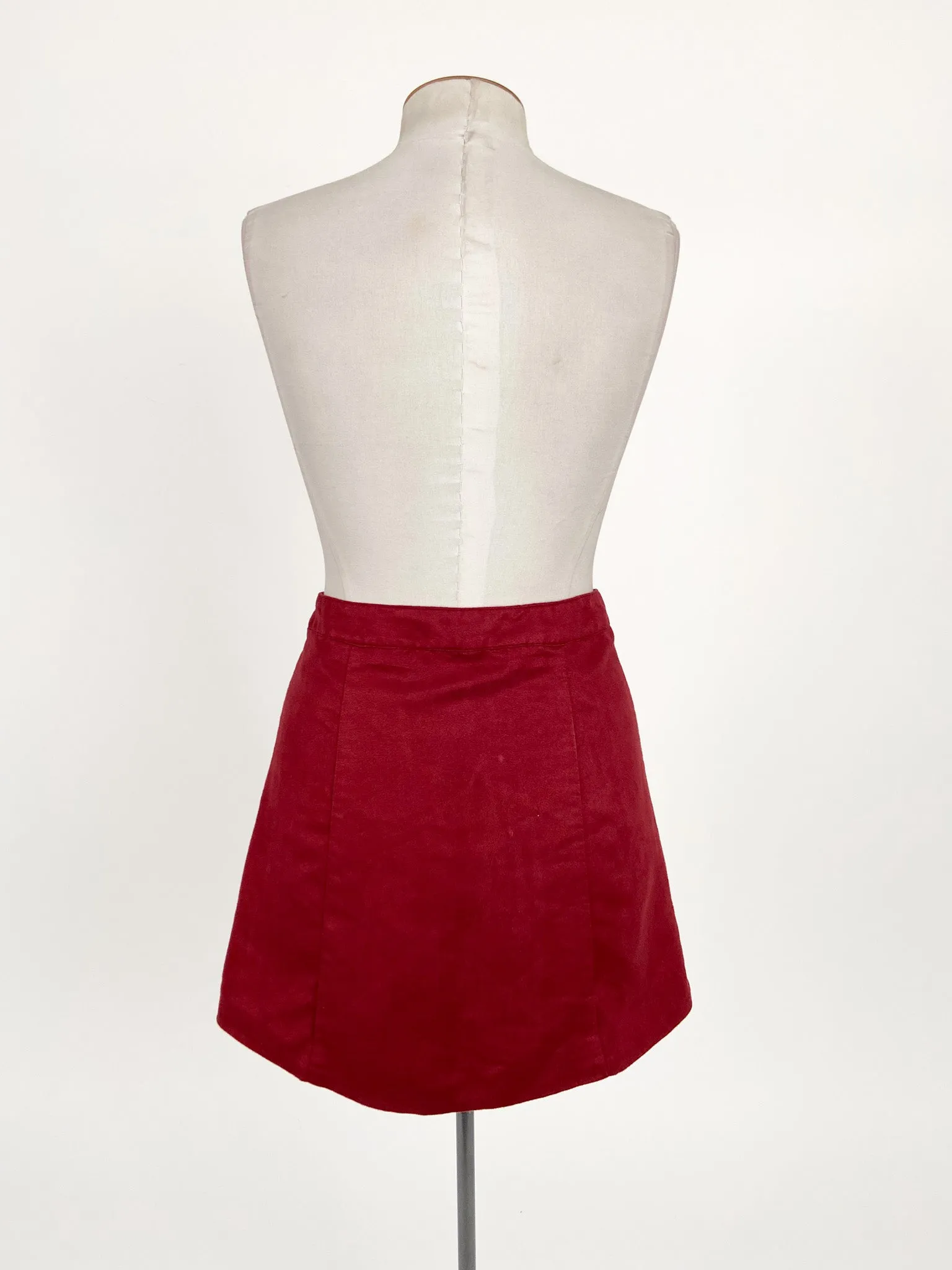 H&M | Red Casual Skirt | Size 10