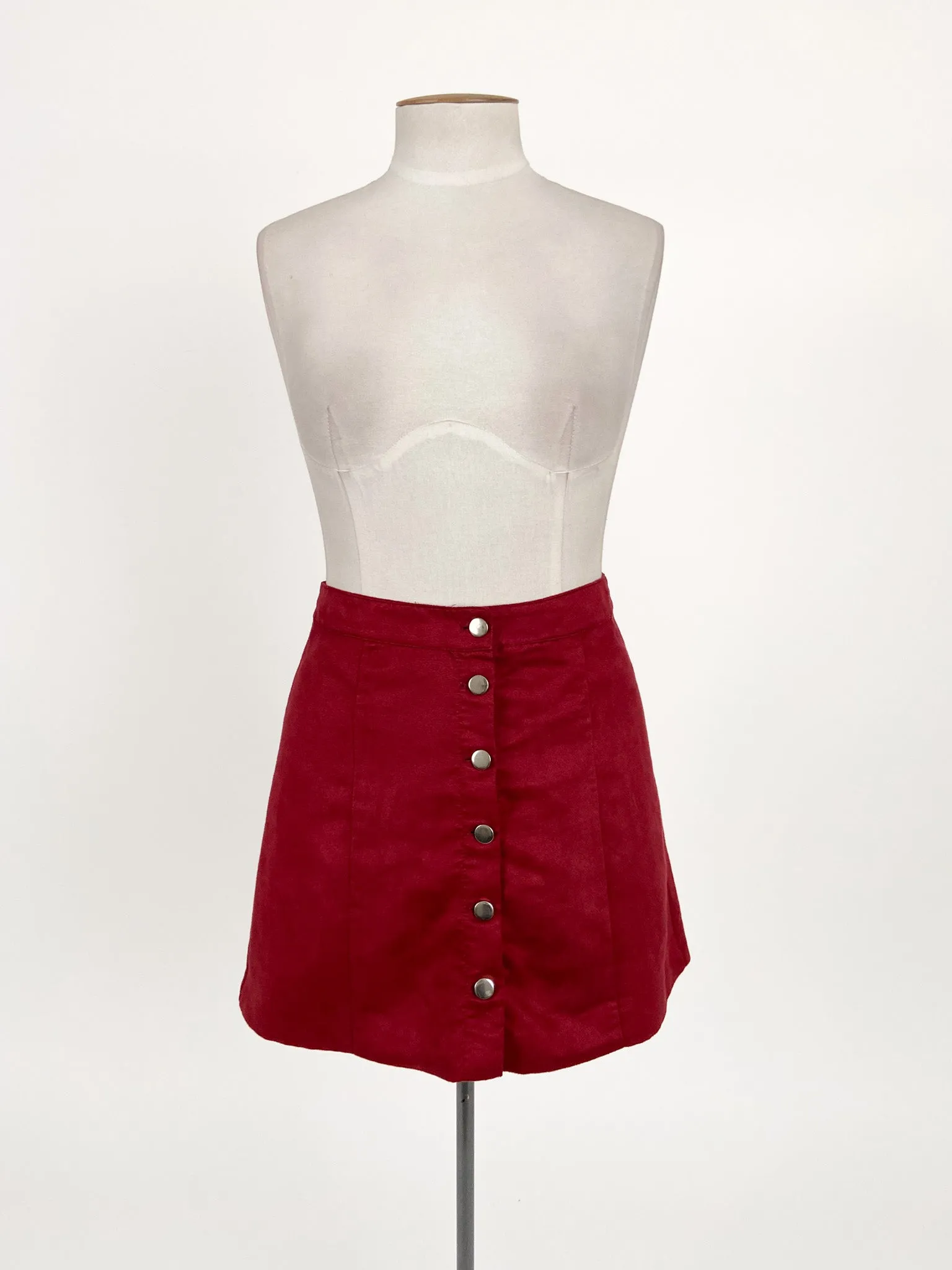 H&M | Red Casual Skirt | Size 10
