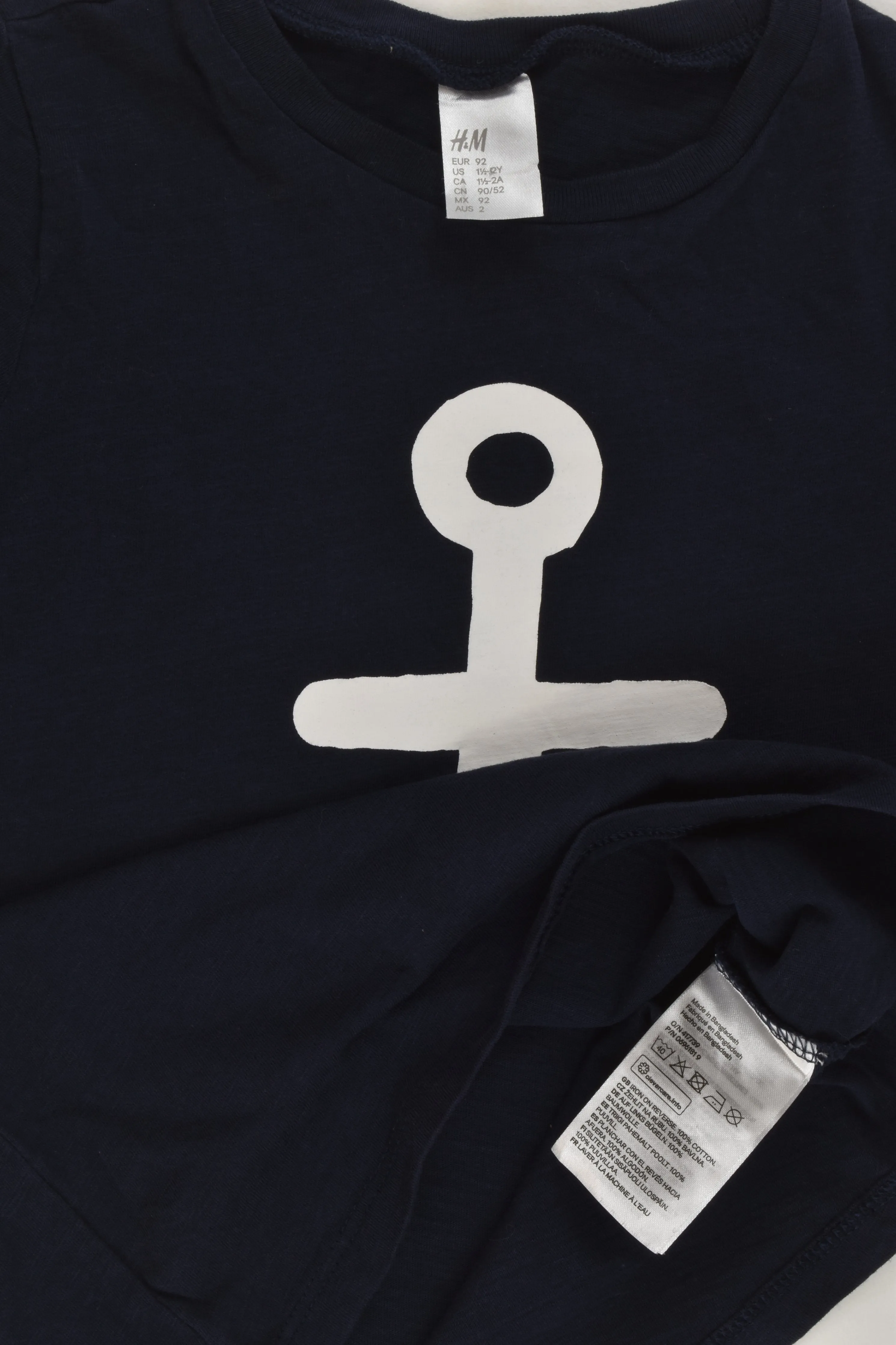 H&M Size 2 Nautical T-shirt