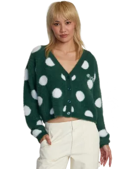 Happy Hour Cardigan in Pine Needle