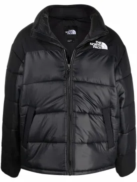 Himalayan embroidered-logo padded coat