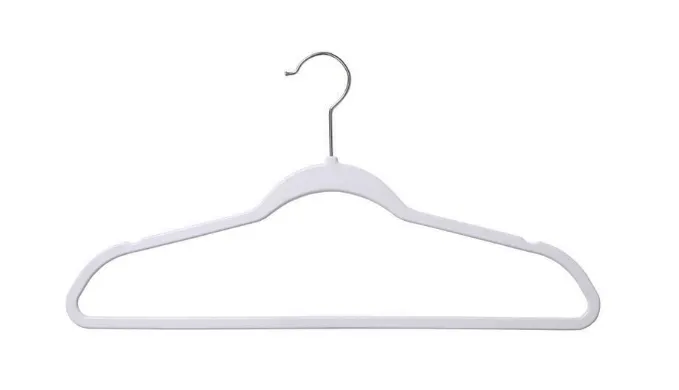 HUGE PRICE DROP - 50 Pack: Durable White Multi-Purpose Suit Swivel Hangers - Ships Next Day!
