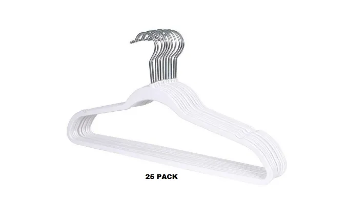 HUGE PRICE DROP - 50 Pack: Durable White Multi-Purpose Suit Swivel Hangers - Ships Next Day!