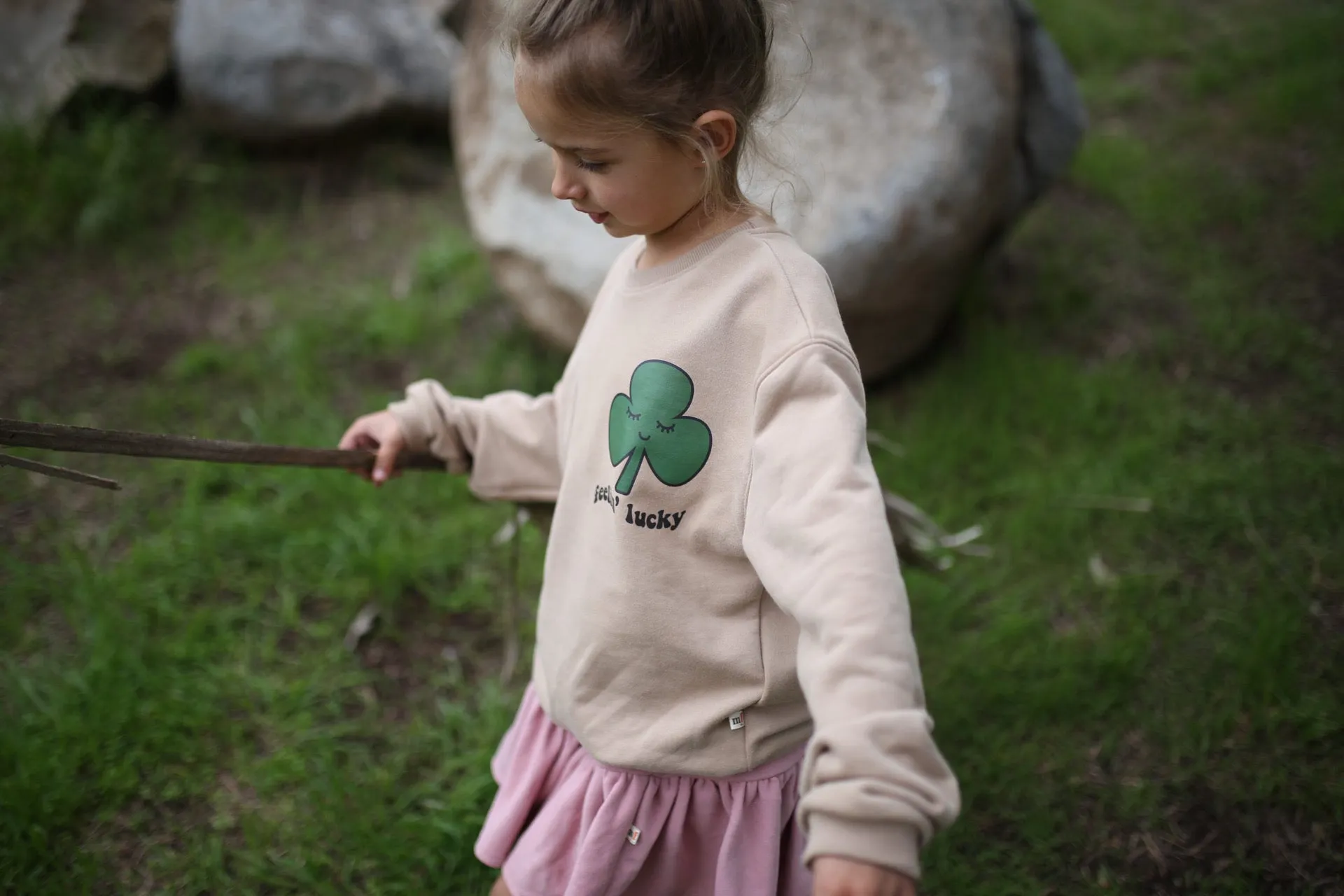 *IMPERFECT* FEELIN' LUCKY | oversized  drop shoulder | KIDS