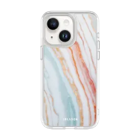 iPhone 14 Halo MagSafe Cute Phone Case - Marble Rainbow