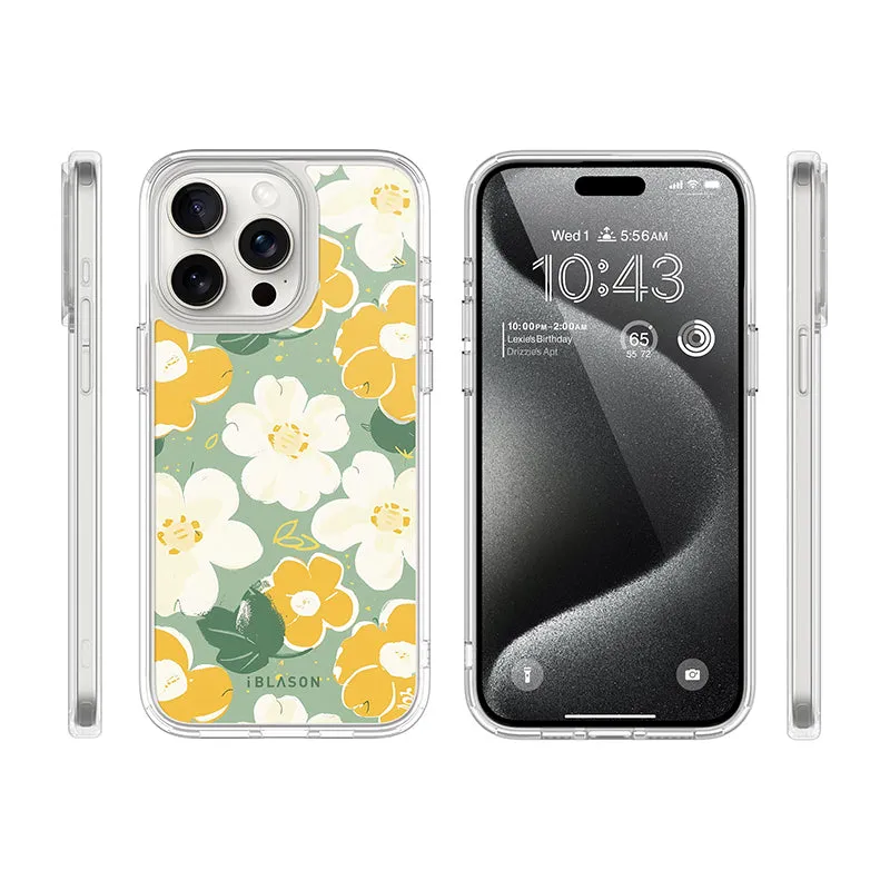 iPhone 14 Pro Halo MagSafe Cute Phone Case - Spring Blooms