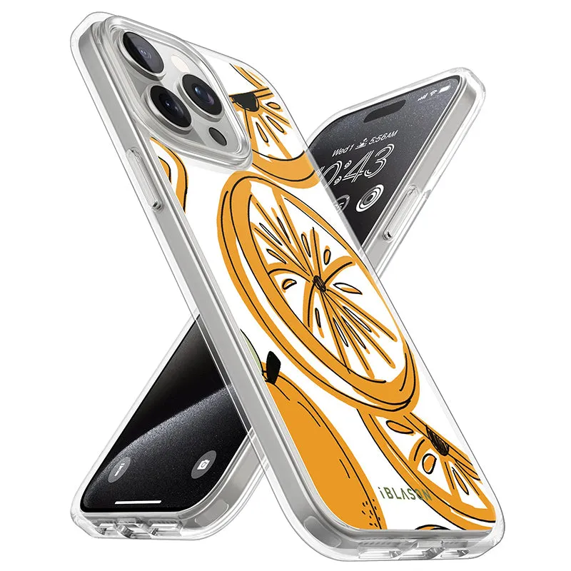 iPhone 15 Pro Halo MagSafe Cute Phone Case - Oranges