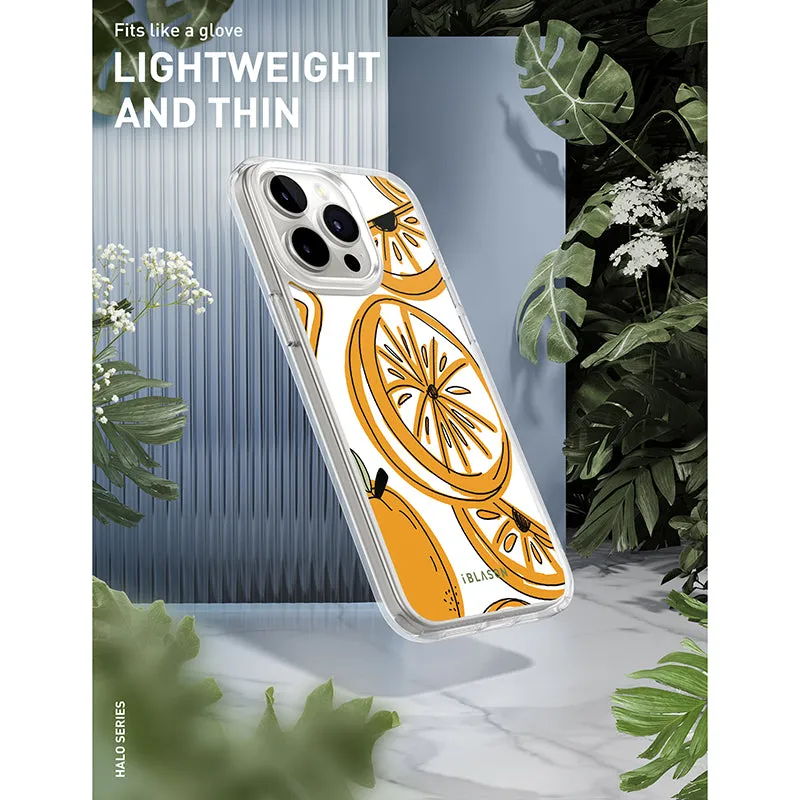 iPhone 15 Pro Halo MagSafe Cute Phone Case - Oranges