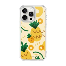 iPhone 15 Pro Max Halo MagSafe Cute Phone Case - Pineapple